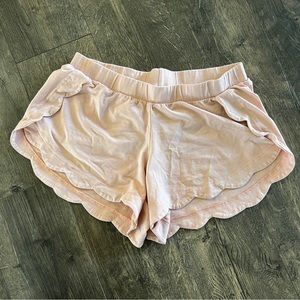 MATERNITY Under Belly Scalloped Shorts
